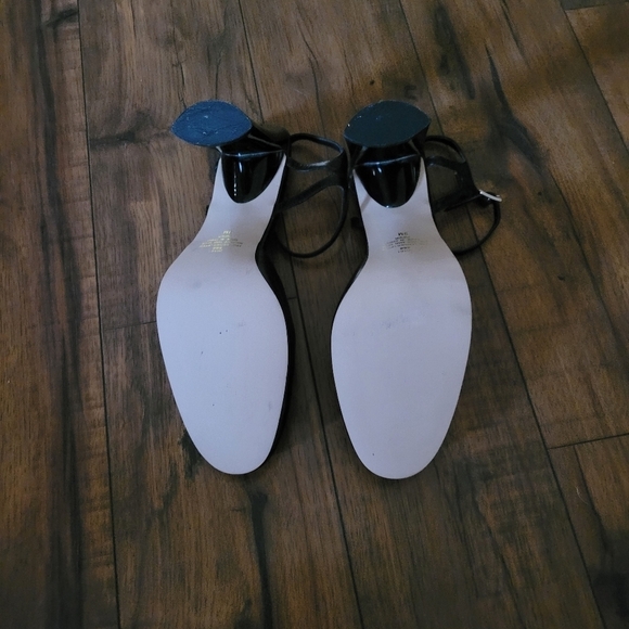 Vintage - 90's Apostrophe Black Piper Heels - Picture 6 of 8